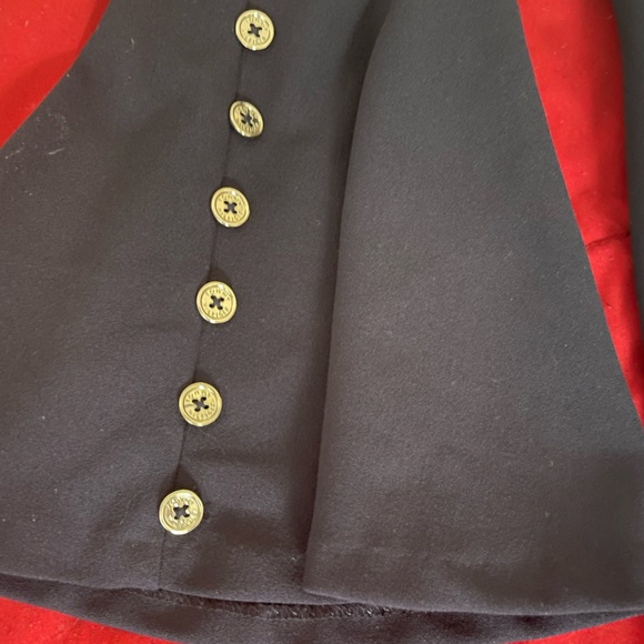 Tommy Hilfiger, navy blue button sleeve dress - Picture 2 of 3